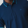 Футболка поло Cotton blend polo shirt 2161571-5852 s.Oliver L Темно-синій 2161571-5852