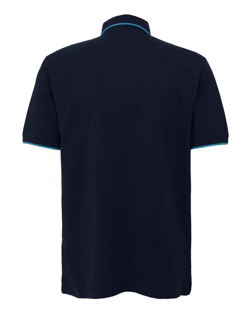 Футболка поло Cotton blend polo shirt 2161571-5852 s.Oliver L Темно-синій 2161571-5852