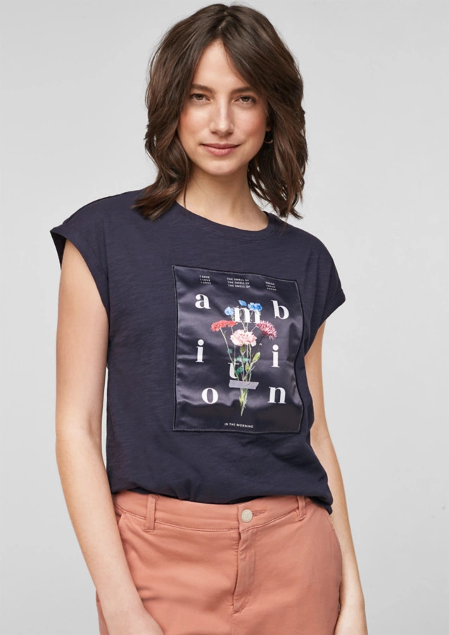 Футболка LOOSE FIT 14.103.32.X056-59D0 s.Oliver 34 Темно-синій 14.103.32.X056-59D0
