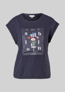 Футболка LOOSE FIT 14.103.32.X056-59D0 s.Oliver 34 Темно-синій 14.103.32.X056-59D0