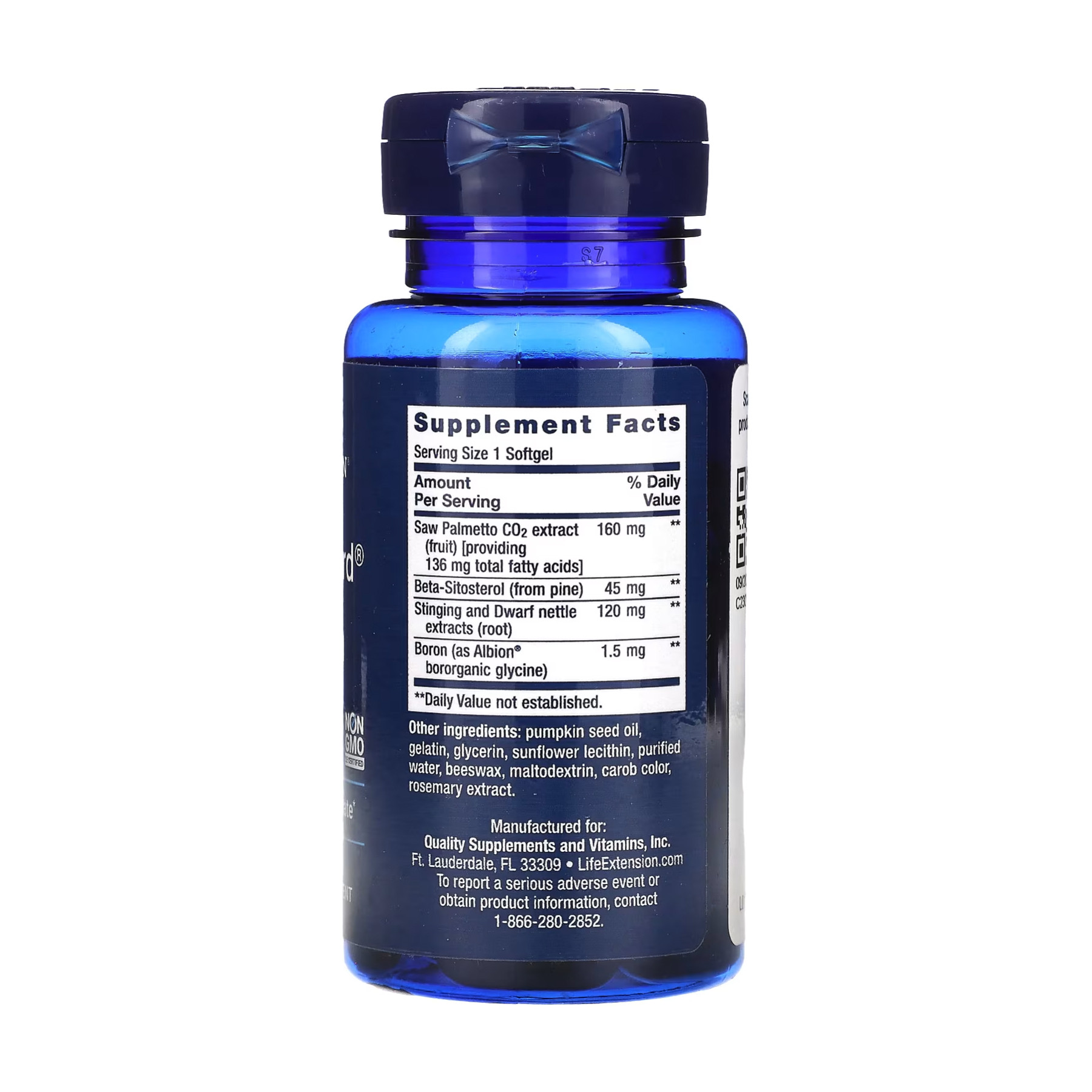 Софт гелеві капсули Life Extension PalmettoGuard® Saw Palmetto/Nettle Root Formula with Beta-Sitoste 2023-10-3218