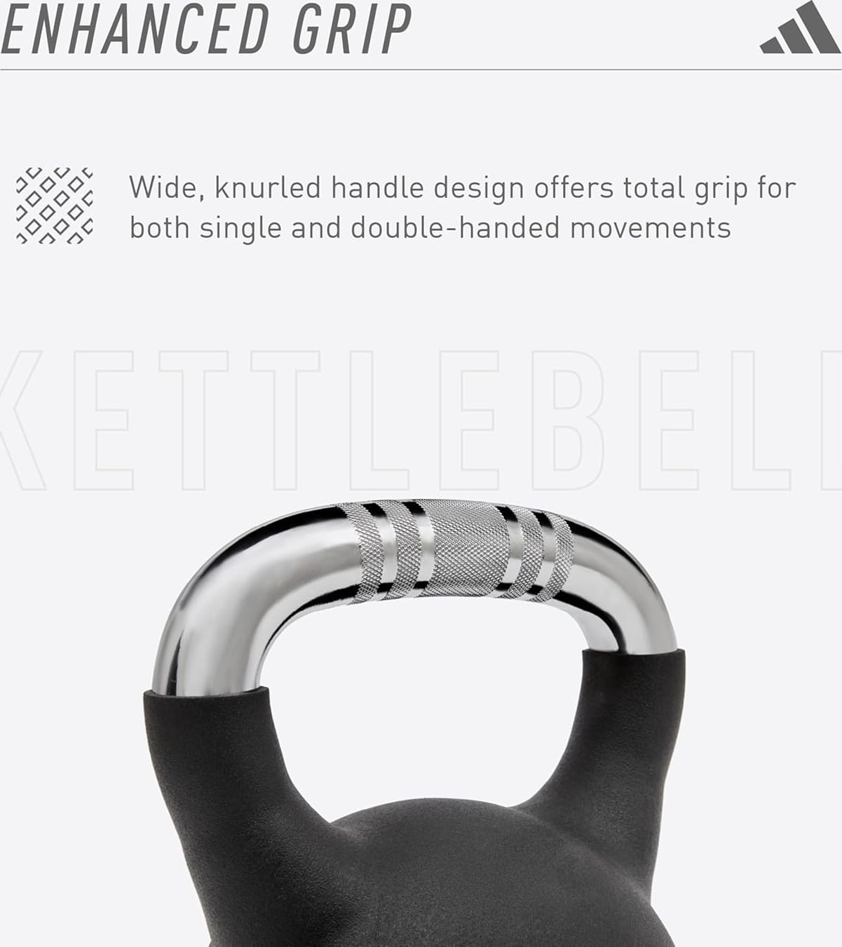 Гиря Adidas Kettlebell чорний Уні 8 кг ADWT-11508-NL