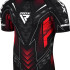 Футболка компресійна RDX COMPRESSION SHIRT HALF SLEEVES IMMAF-1 чорний, червоний Уні XXL CSH-IMF-1R
