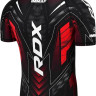 Футболка компресійна RDX COMPRESSION SHIRT HALF SLEEVES IMMAF-1 чорний, червоний Уні XXL CSH-IMF-1R