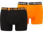 Труси-боксери Head MEN SEASONAL BOXER 2P чорний, помаранчевий Чол M 701219886-001