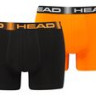 Труси-боксери Head MEN SEASONAL BOXER 2P чорний, помаранчевий Чол M 701219886-001