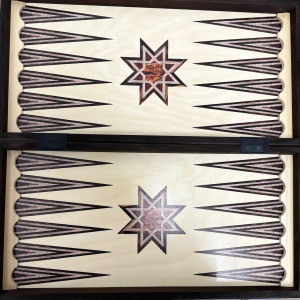 Шахи MADON Набір: шахи, шашки, нарди коричневий, бежевий Уні 47х47см MD21