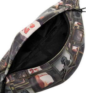 Сумка на пояс Nike Jordan JAM BOROUGH GFX CROSSBODY BAG 2L чорний, сірий Чол 27 x 14 x 12 cм MA9065-K90