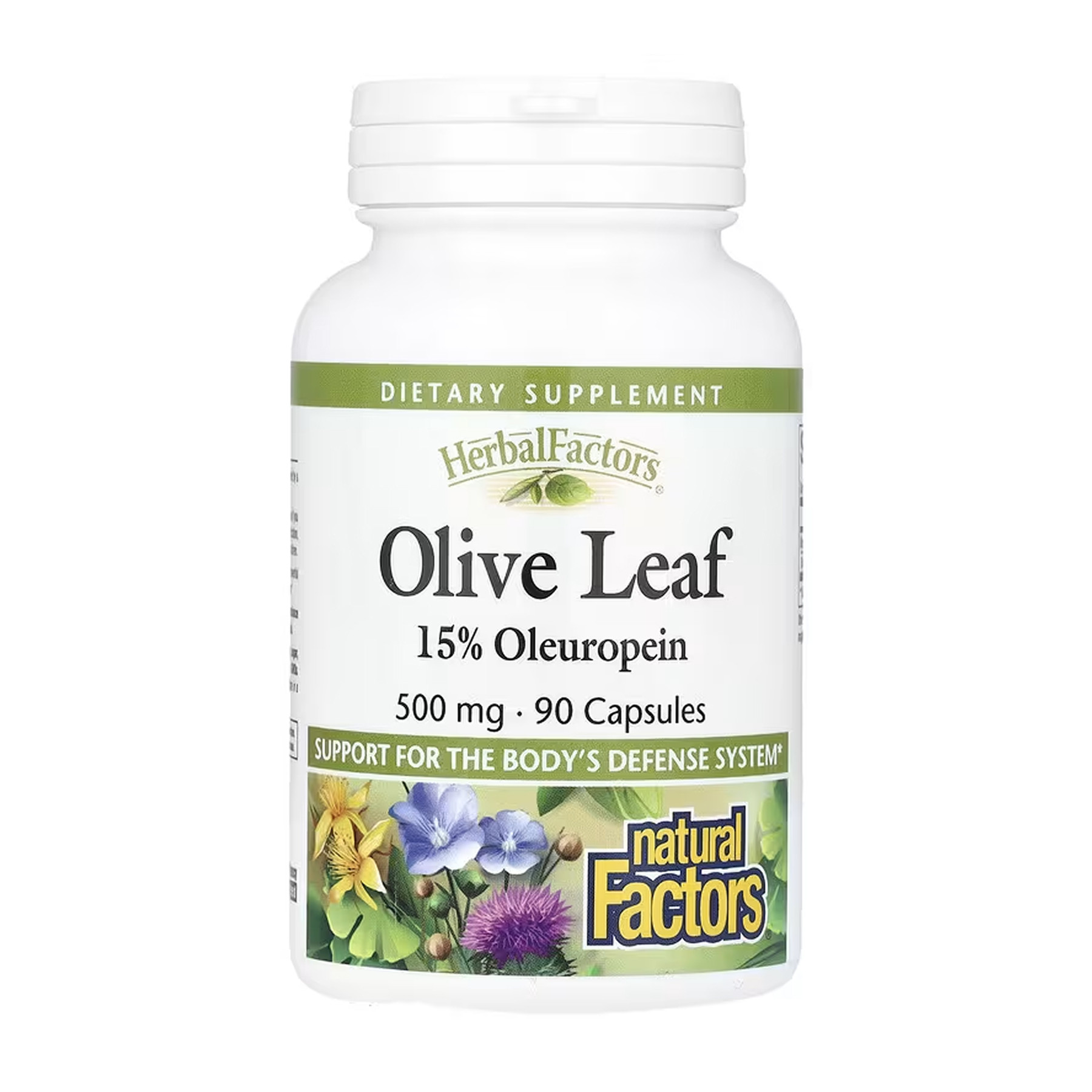 Капсули Natural Factors Olive Leaf 500mg - 90 caps 2023-10-5752