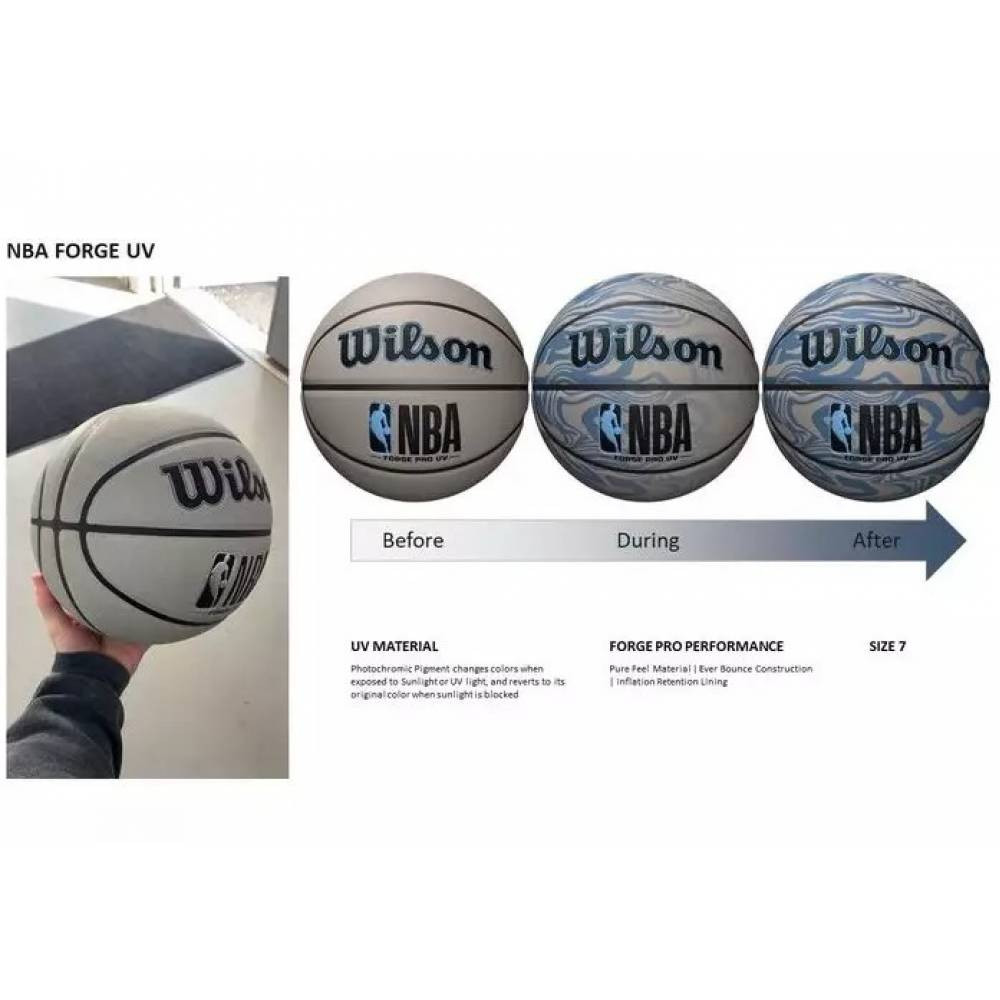 М'яч баскетбольний  WILSON NBA Forge Pro UV Sand, розмір 7 - WZ2010801EC7 WZ2010801EC7