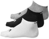 Шкарпетки Head ALL SPORTS TRAINING SNEAKER 3P сірий, білий, чорний Чол 39-42 701229018-004