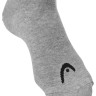 Шкарпетки Head ALL SPORTS TRAINING SNEAKER 3P сірий, білий, чорний Чол 39-42 701229018-004