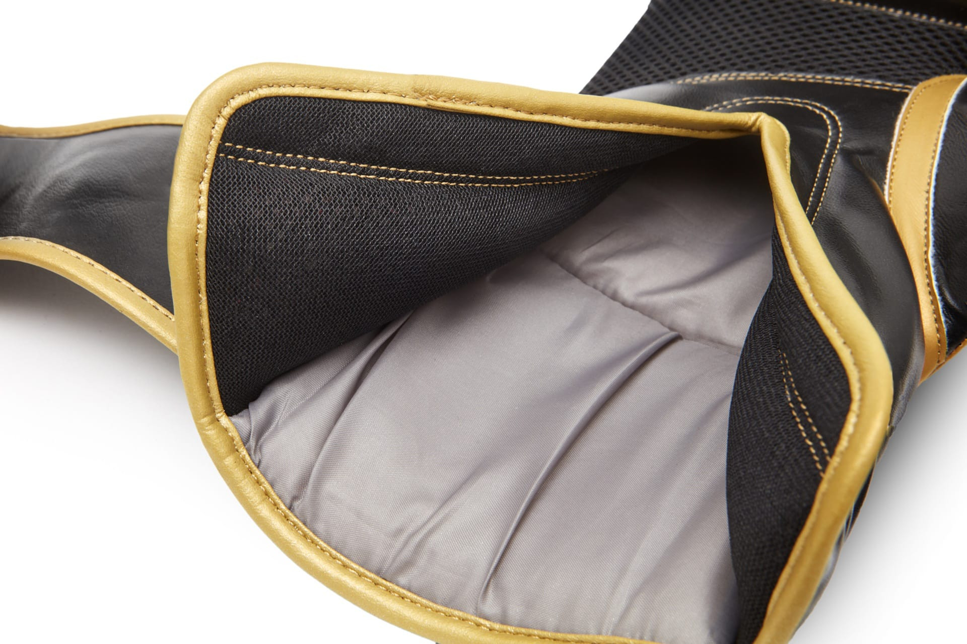 Рукавиці боксерські Reebok Boxing Gloves чорний, золотистий 14 унцій (RSCB-11117GB-14) RSCB-11117GB-14