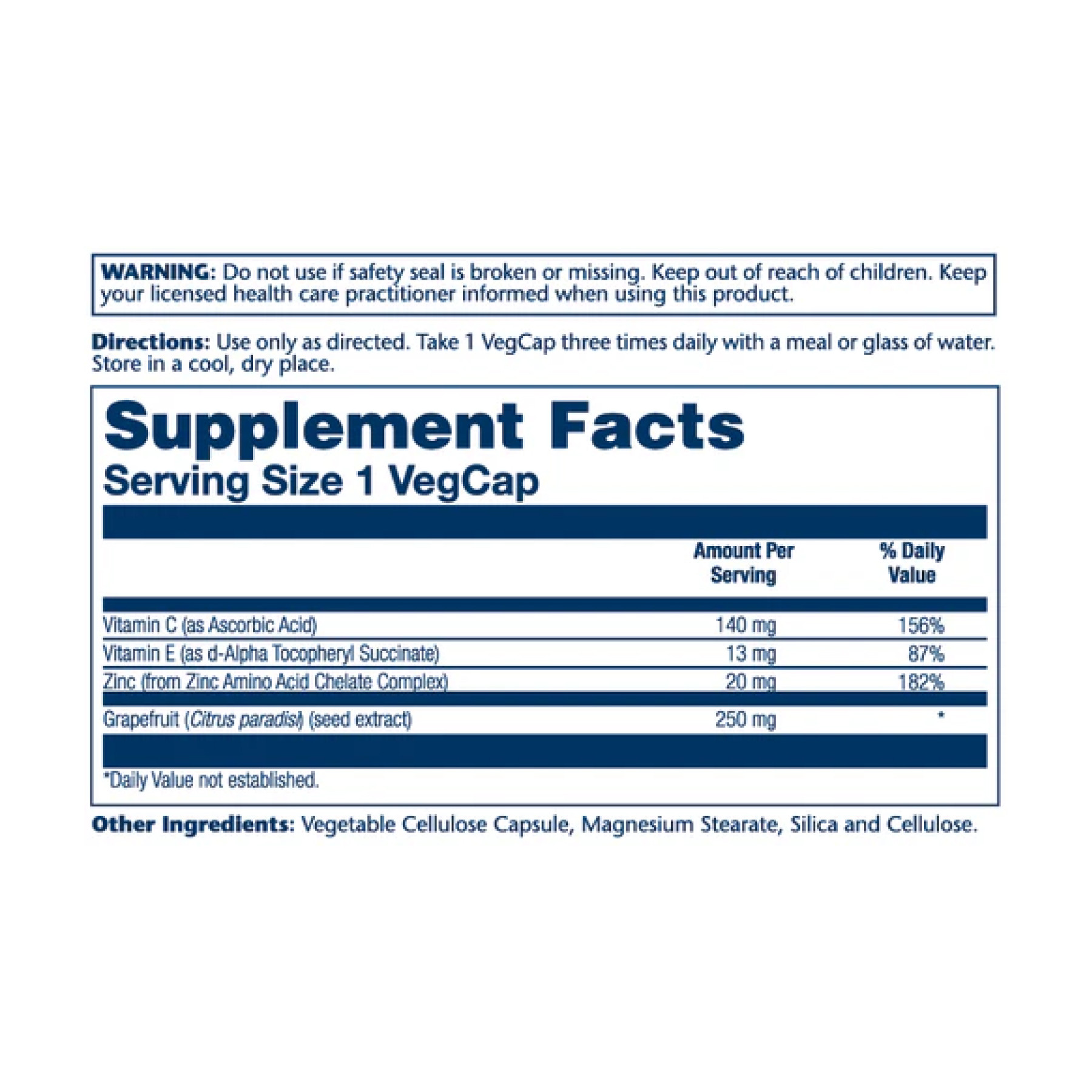 Капсули Solaray Grapefruit Seed Extract 250mg - 60 vcaps 2023-10-4433