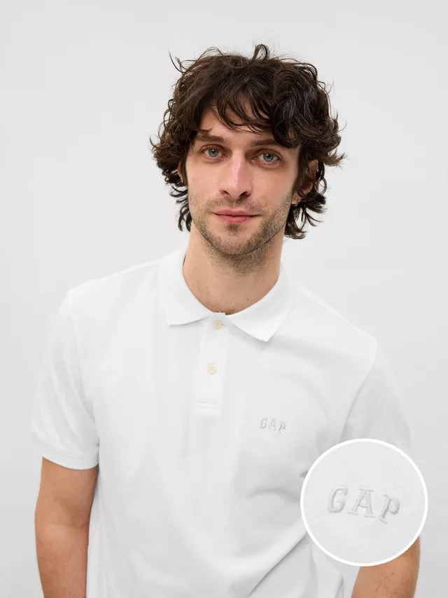 Поло F-LOGO PK POLO 586306-05 GAP XL Білий 586306-05