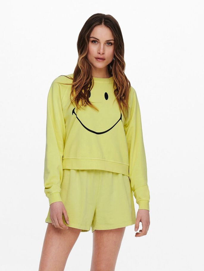 Толстовка ONLSMILEY LIFE L/S SWT 15232823 Sunshine-SMILEY ONLY M Жовтий 15232823Sunshine-SMILEY