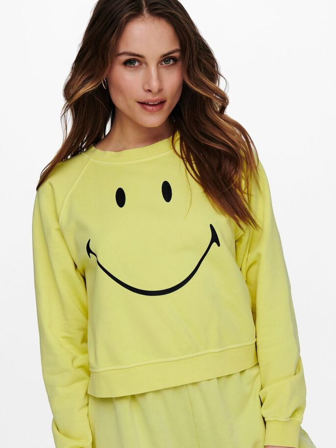 Толстовка ONLSMILEY LIFE L/S SWT 15232823 Sunshine-SMILEY ONLY M Жовтий 15232823Sunshine-SMILEY