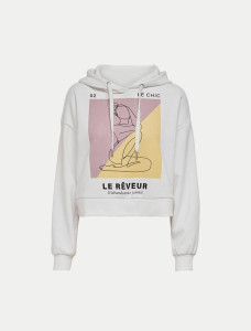 Толстовка 15243426-Bright White-AOP:CHIN ONLY L Білий 15243426-BRIGHT WHITE-AOP