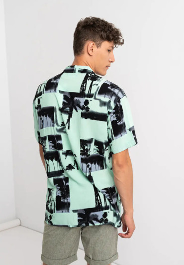 Сорочка JORTIDE RESORT SHIRT SS TC220 12179803 Yucca Jack&Jones L Бірюзовий 12179803Yucca