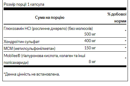 Капсули Glucosamine Chondroitin MSM - 90caps 2022-09-0939