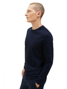 Футболка з довгими рукавами 1037811-10668 Tom Tailor S Темно-синій 1037811-10668