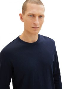 Футболка з довгими рукавами 1037811-10668 Tom Tailor S Темно-синій 1037811-10668