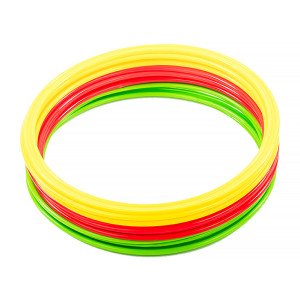 Кільця спортивні 12 шт (4 Червоні+4 Жовті+4 Зелені) AVK3-610-739-302