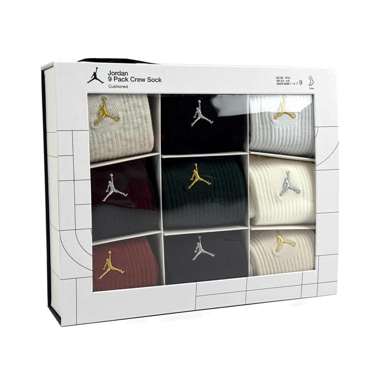 Шкарпетки Jordan Jdn Holiday 9Pk Crew Gift Box (BJ0810-X58) BJ0810-X58