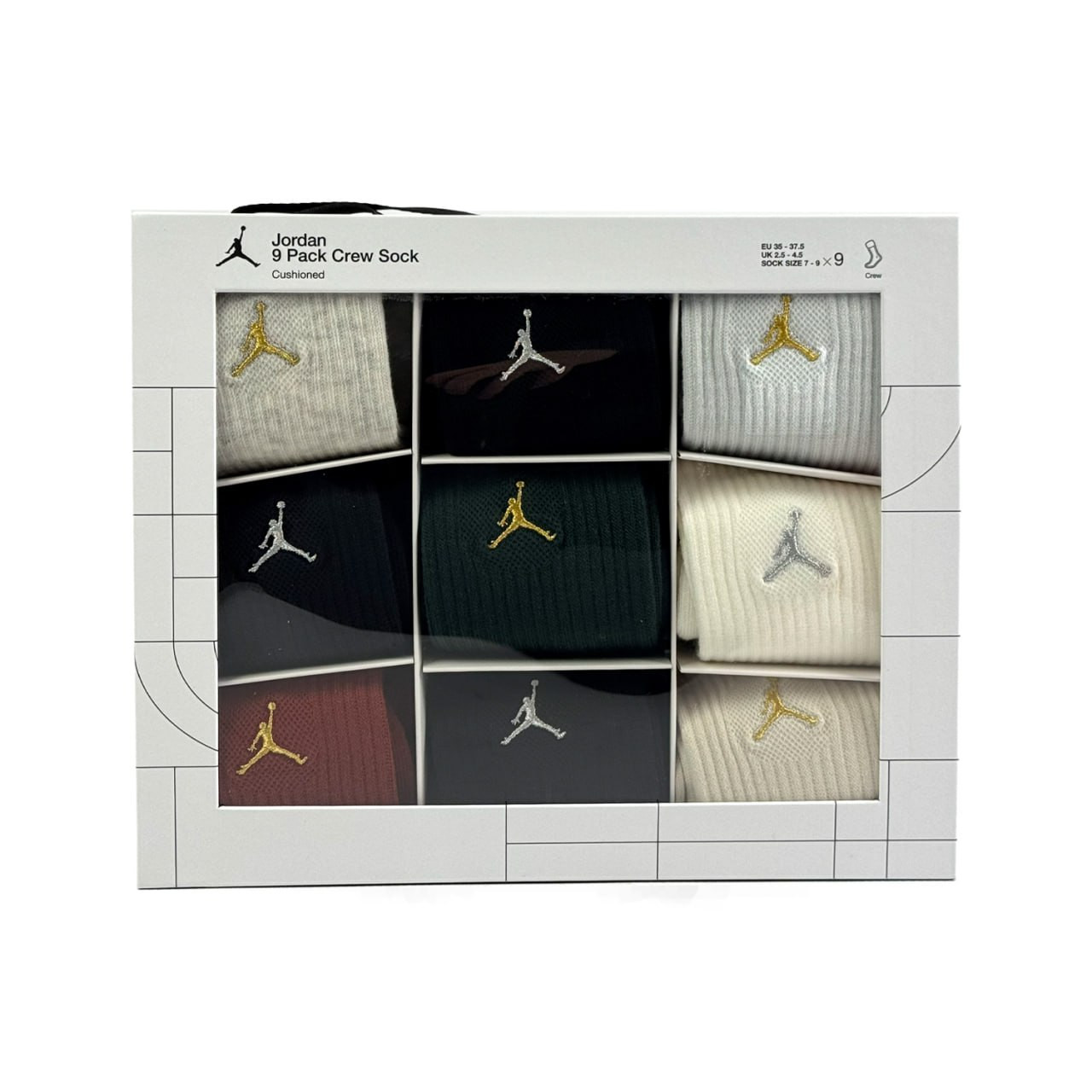 Шкарпетки Jordan Jdn Holiday 9Pk Crew Gift Box (BJ0810-X58) BJ0810-X58