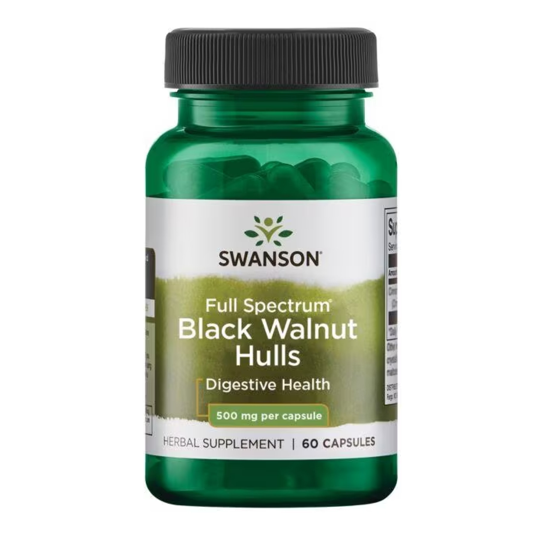 Капсули Black Walnut Hulls 500mg - 60caps 100-74-4582106-20