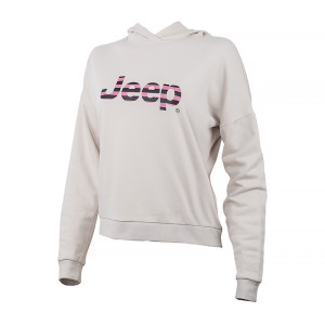 Кофта JEEP HOODED CROPPED SWEATSHIRT Striped Print O102609-J863