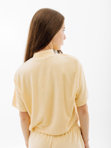 Футболка Nike W NSW MOCK SS TEE TRRY MS FJ4894-294