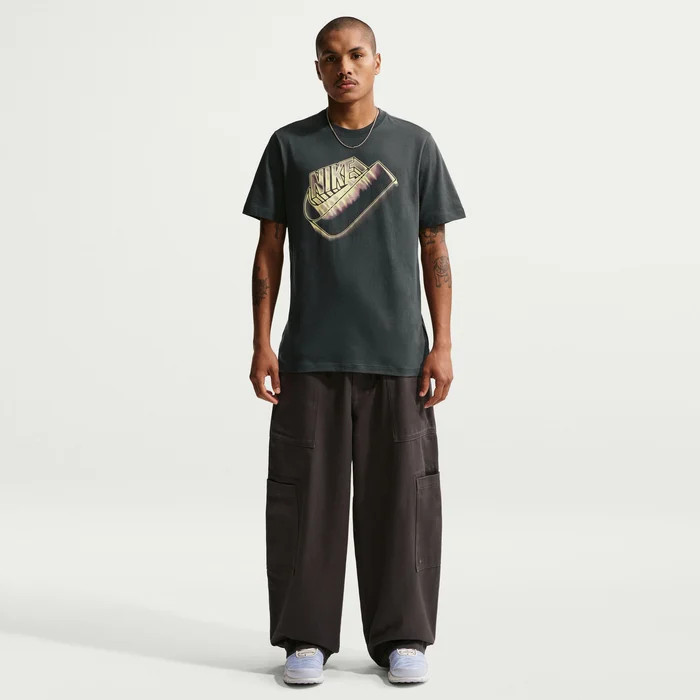 Футболка U NSW TEE STD BLUR FUTURA IH1131-060 Nike M Темно-сірий IH1131-060