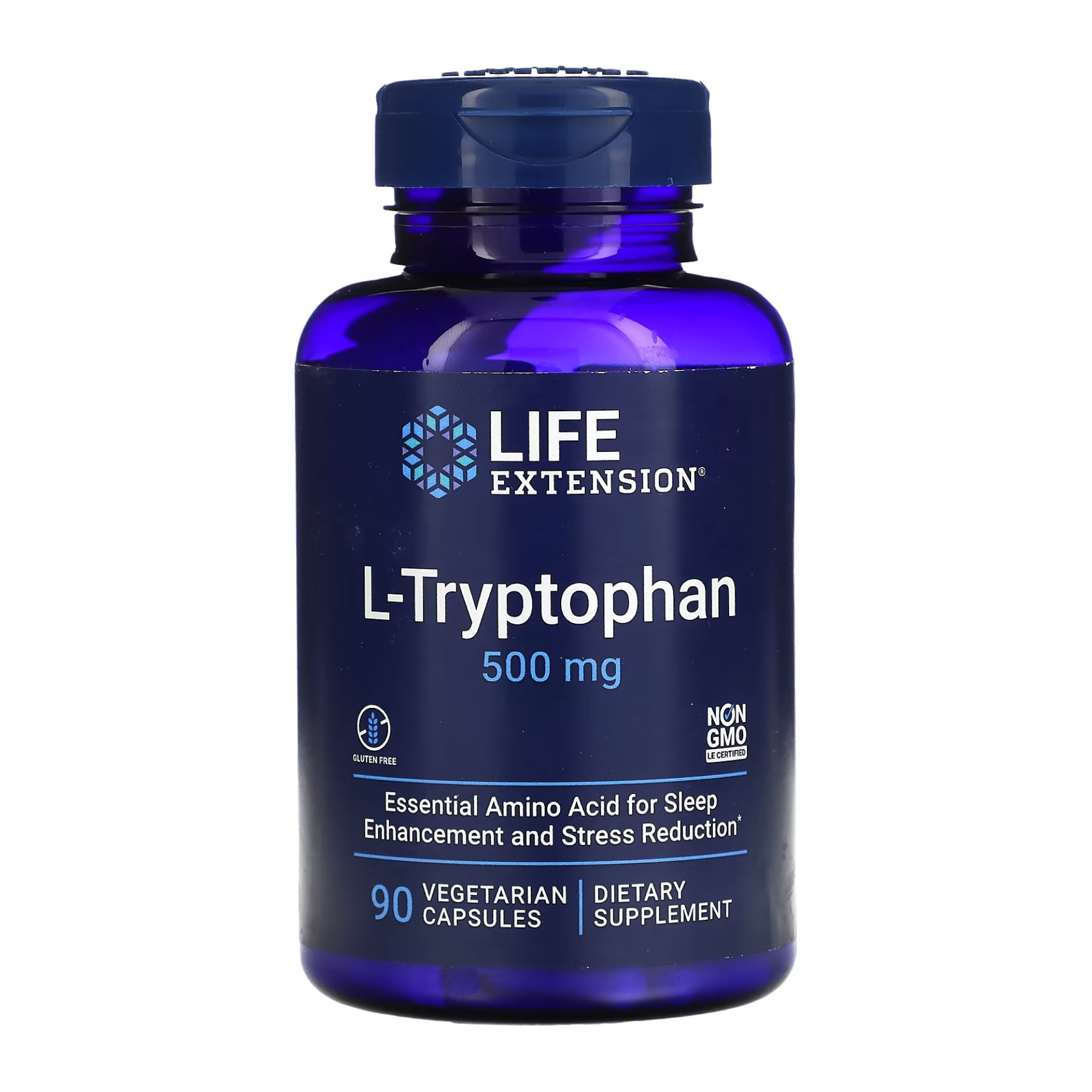 Капсули Life Extension L-Tryptophan 500mg - 90 vcaps (До 01.25) 2023-10-5904