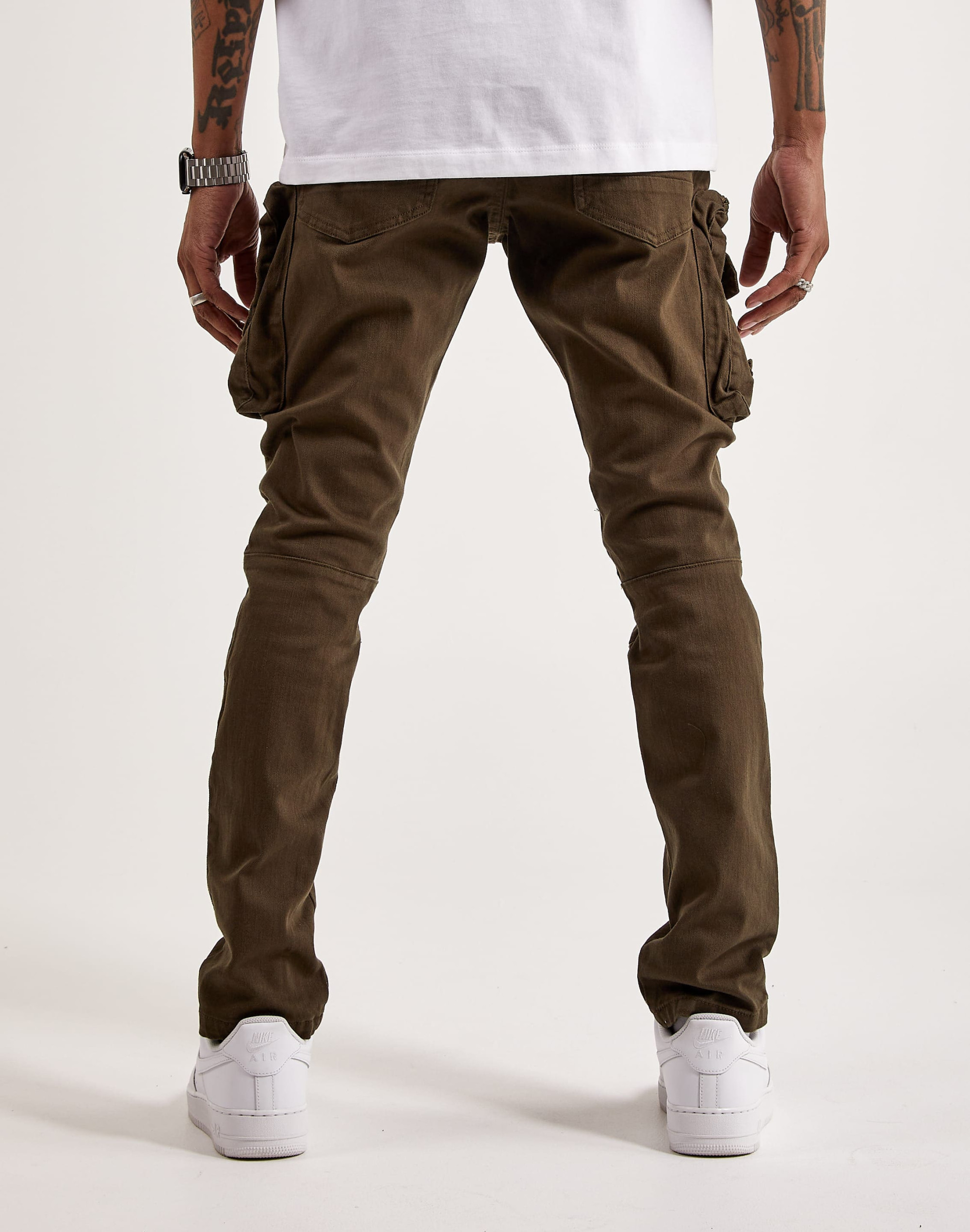 Штани чоловічі Smoke Rise Twill Slim Tapered Cargo Pants Olive JP-21739-OLI W34 L32 JP-21739-OLI