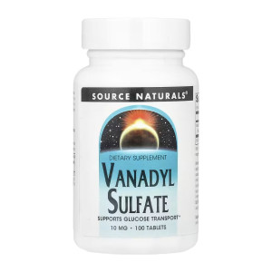 Таблетки Source Naturals Vanadyl Sulfate 10mg - 100 tabs 2023-10-5292