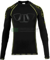 Термокофта Uhlsport BIONIKFRAME BASELAYER чорно-жовтий 1005636 01 1005636-01