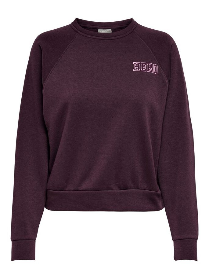 Толстовка ONLLULA L/S RAGLAN SWT 15244345-Winetasting-Print:HERO ONLY M Бордовий 15244345-Winetasting-Prin