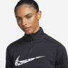 Лонгслів жіночий Nike Camada 1/4 Dri-Fit Swoosh Black FN2636-010