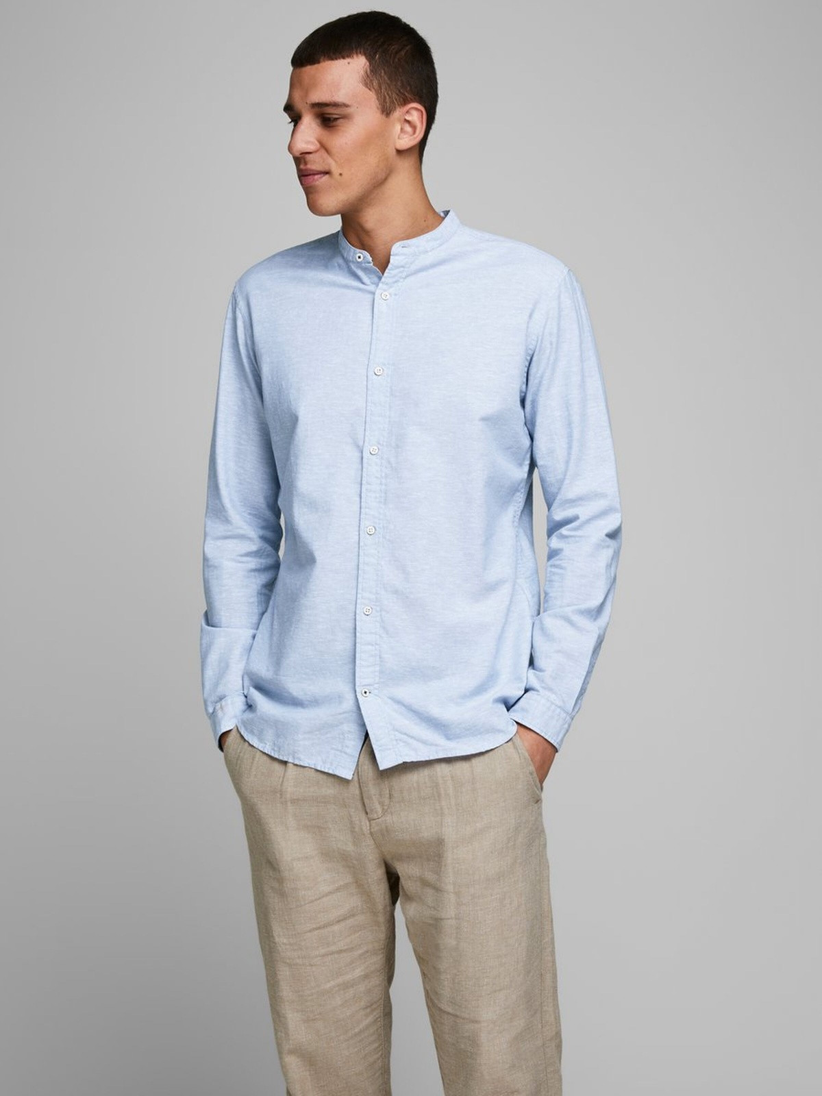 Сорочка 12163856Ifinity Jack&Jones L Блакитний 12163856IFINITY