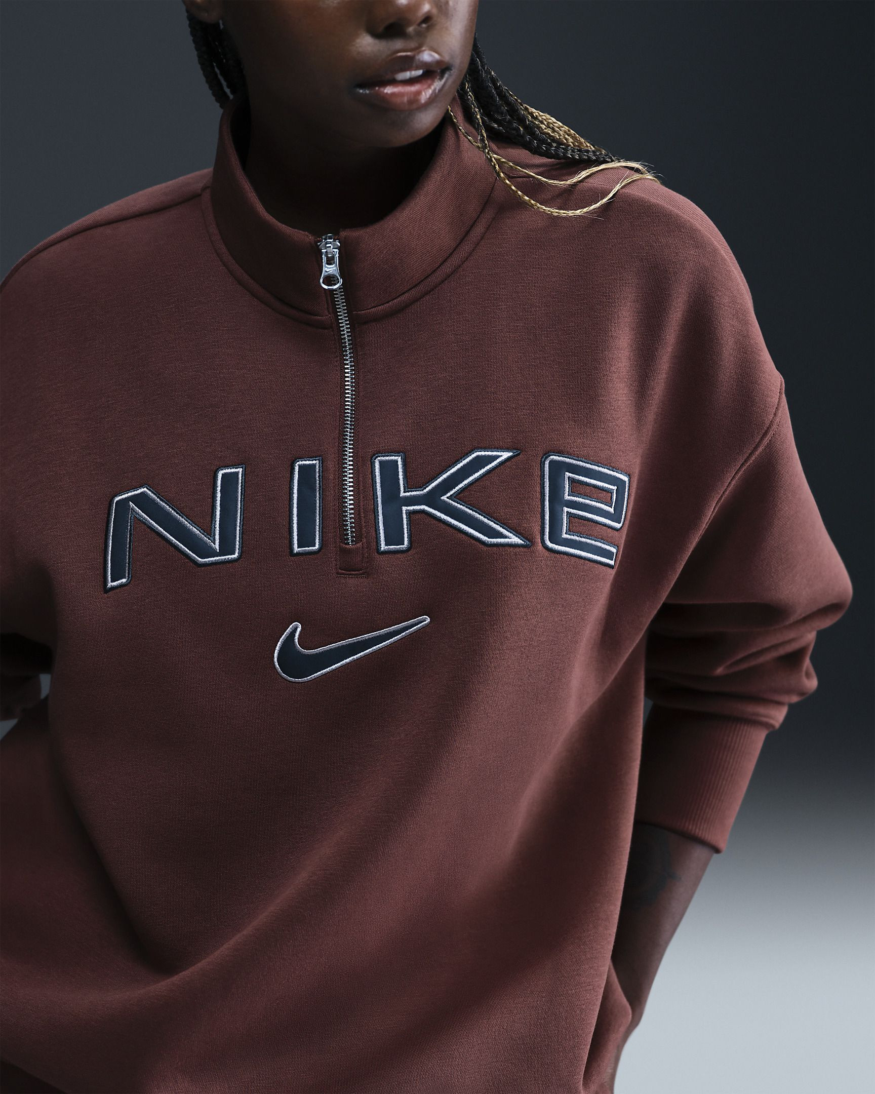 Кофта Nike Sportswear Phoenix Fleece Oversized 1/4 Zip Up FV7679-218