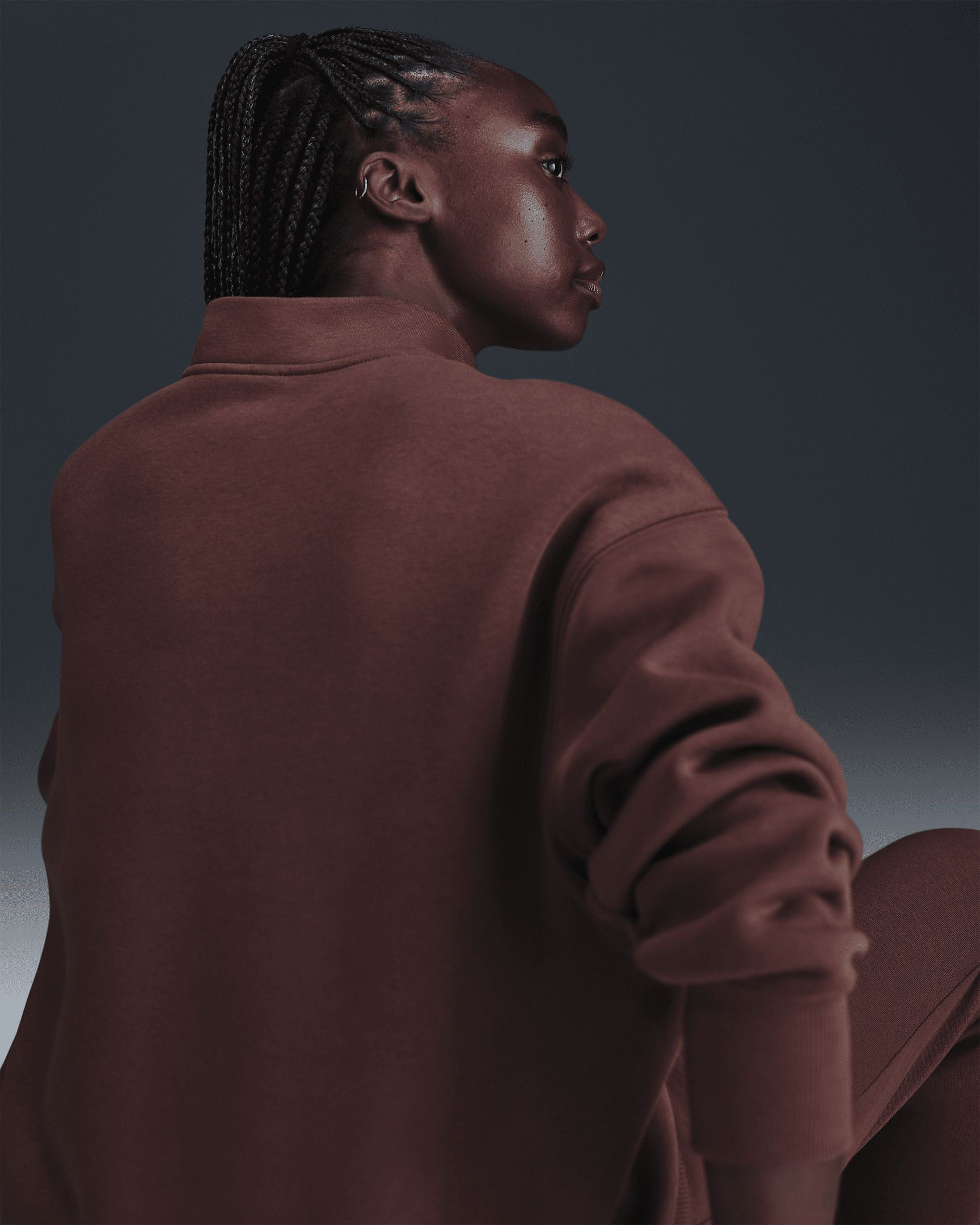 Кофта Nike Sportswear Phoenix Fleece Oversized 1/4 Zip Up FV7679-218