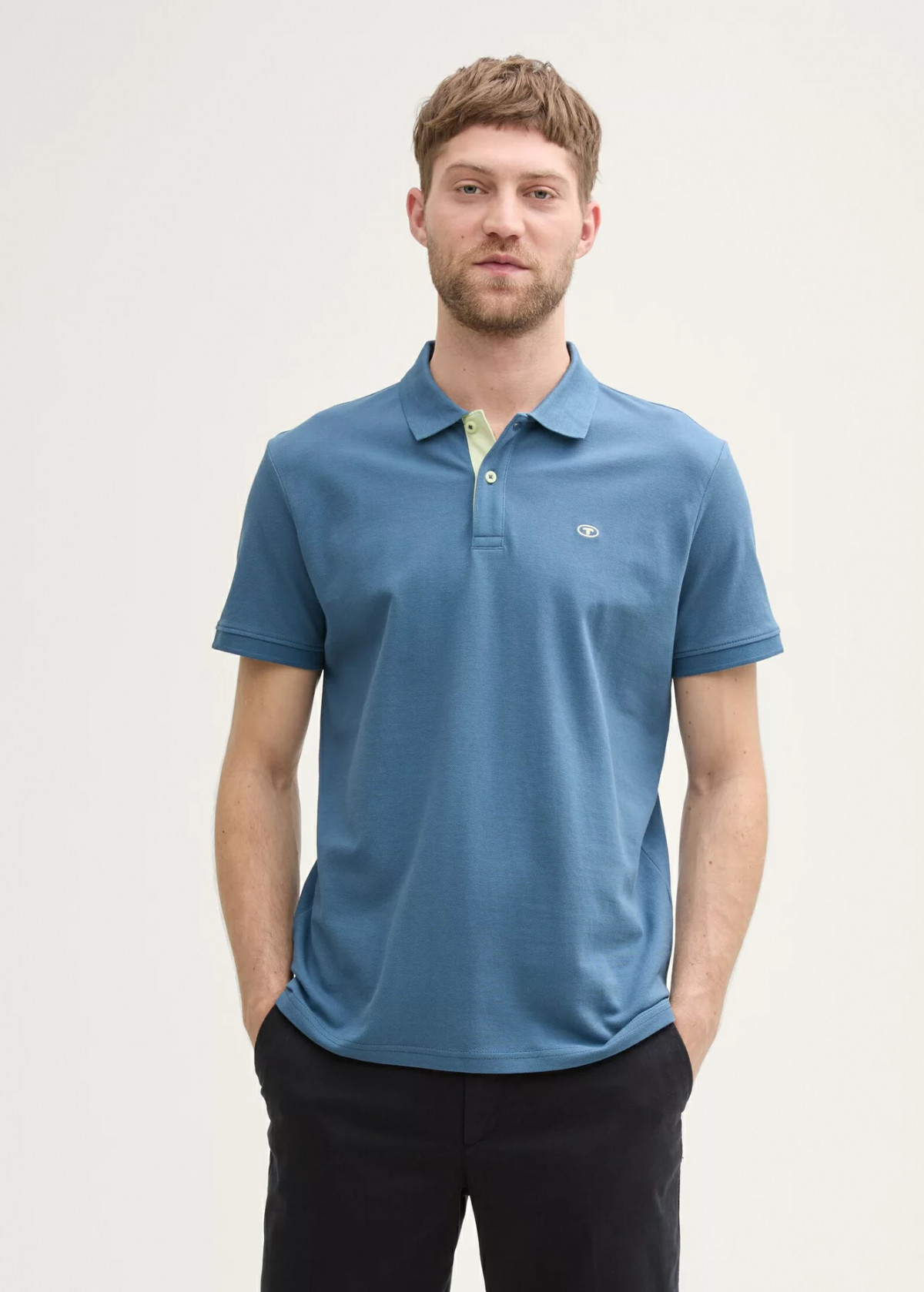 Футболка поло Basic Polo Shirt 1031006-36985 Tom Tailor L Синій 1031006-36985