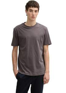 Футболка Men's Denim Slim Fit T-Shirt 1037655-11587 Tom Tailor L Темно-сірий 1037655-11587