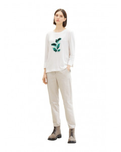 Футболка з довгими рукавами 1038161-10315 Tom Tailor L Білий 1038161-10315