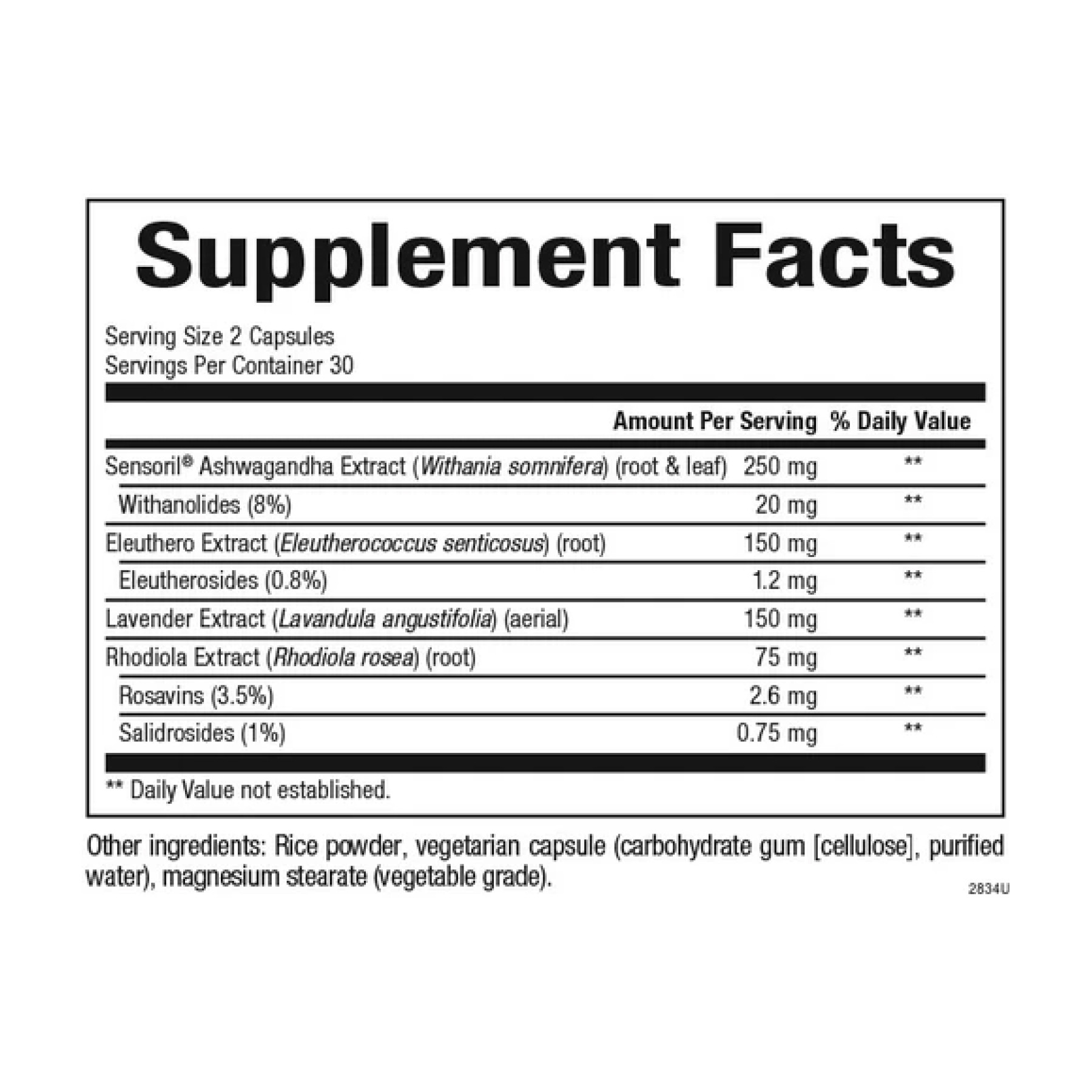 Капсули Natural Factors Adrenal Serenity Stress-Relax - 60 vcaps 2023-10-3831