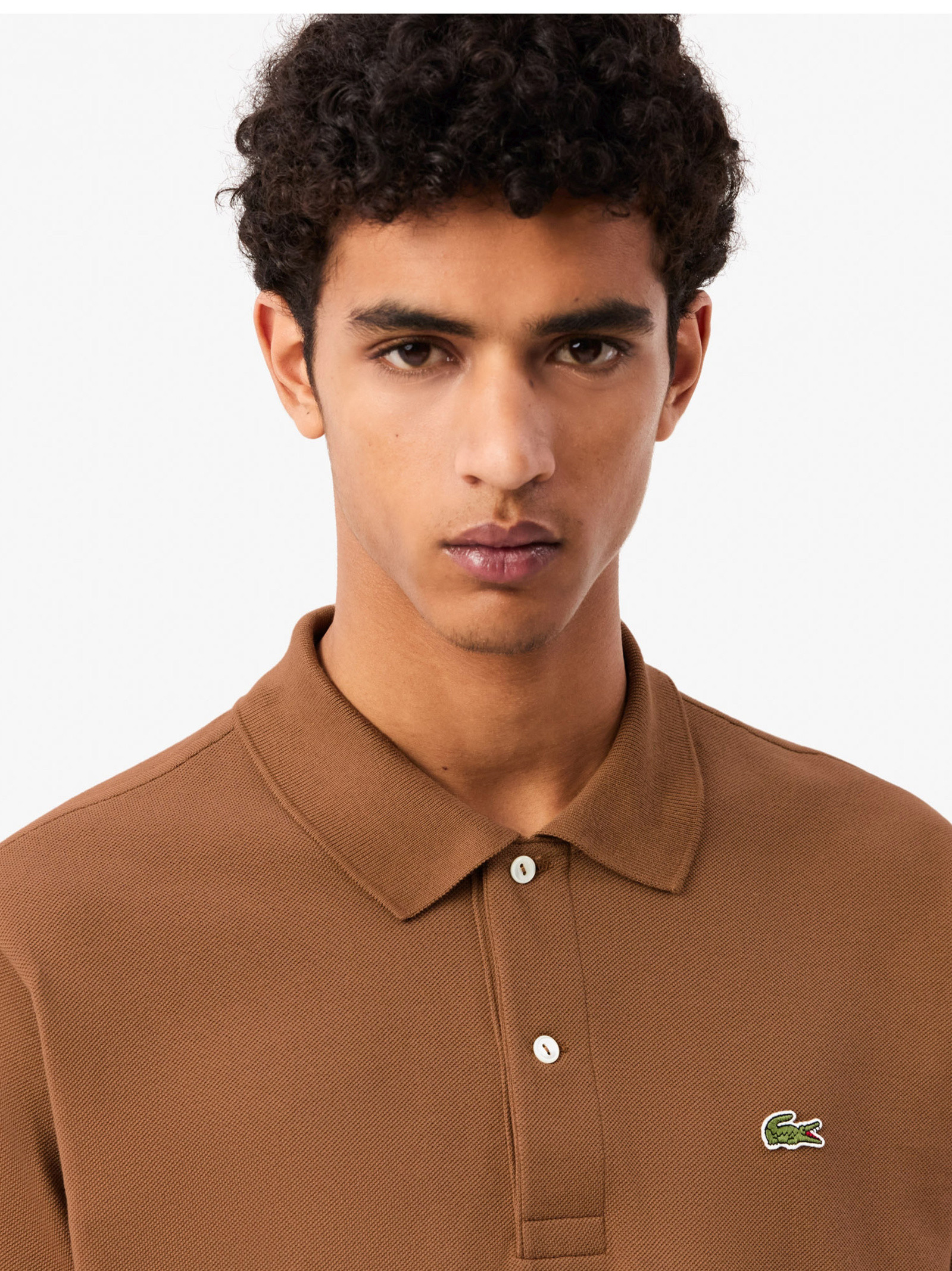 Футболка поло чоловіче Lacoste Original L.12.12 Brown L1212SIX L L1212SIX
