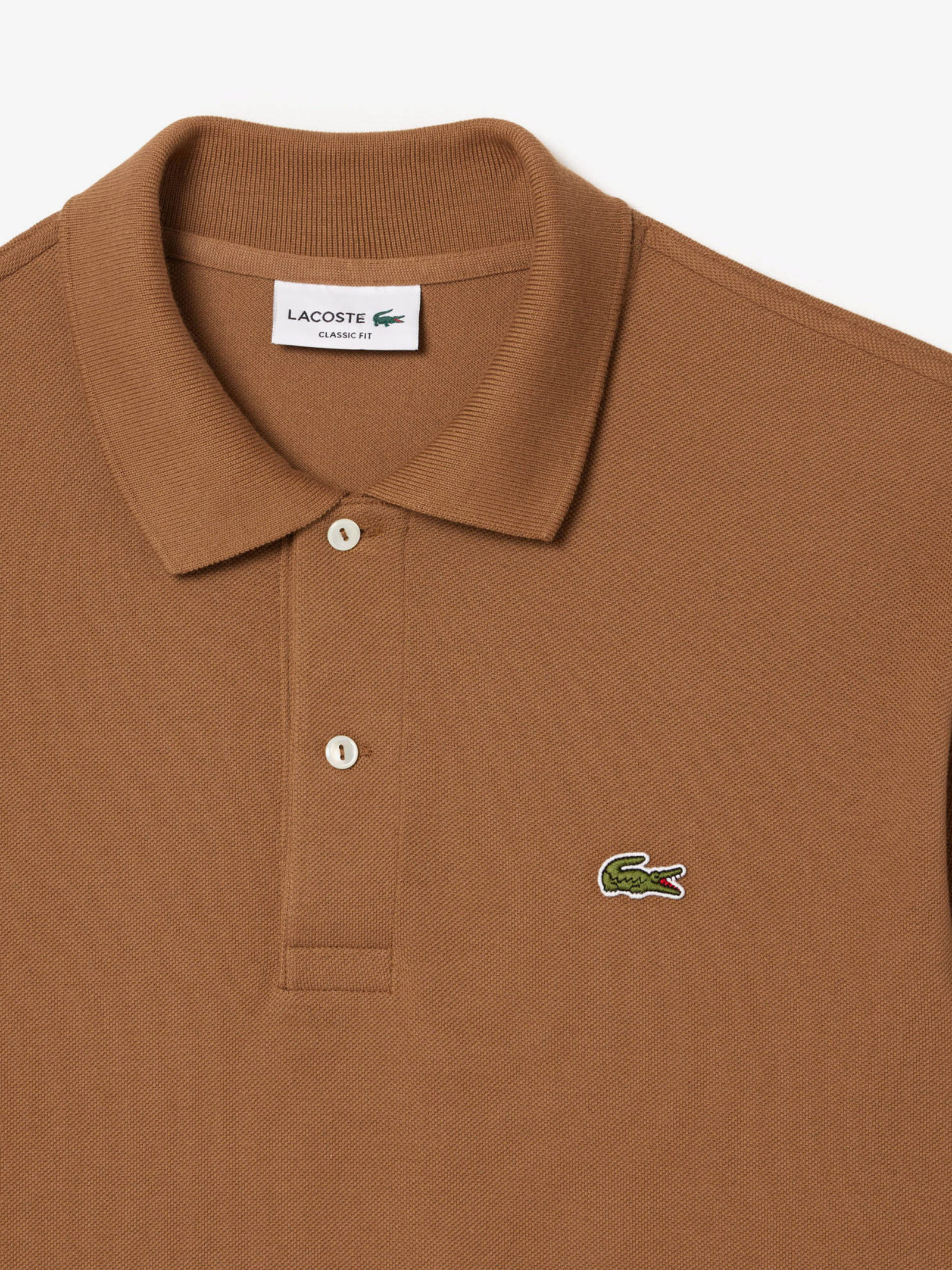 Футболка поло чоловіче Lacoste Original L.12.12 Brown L1212SIX L L1212SIX