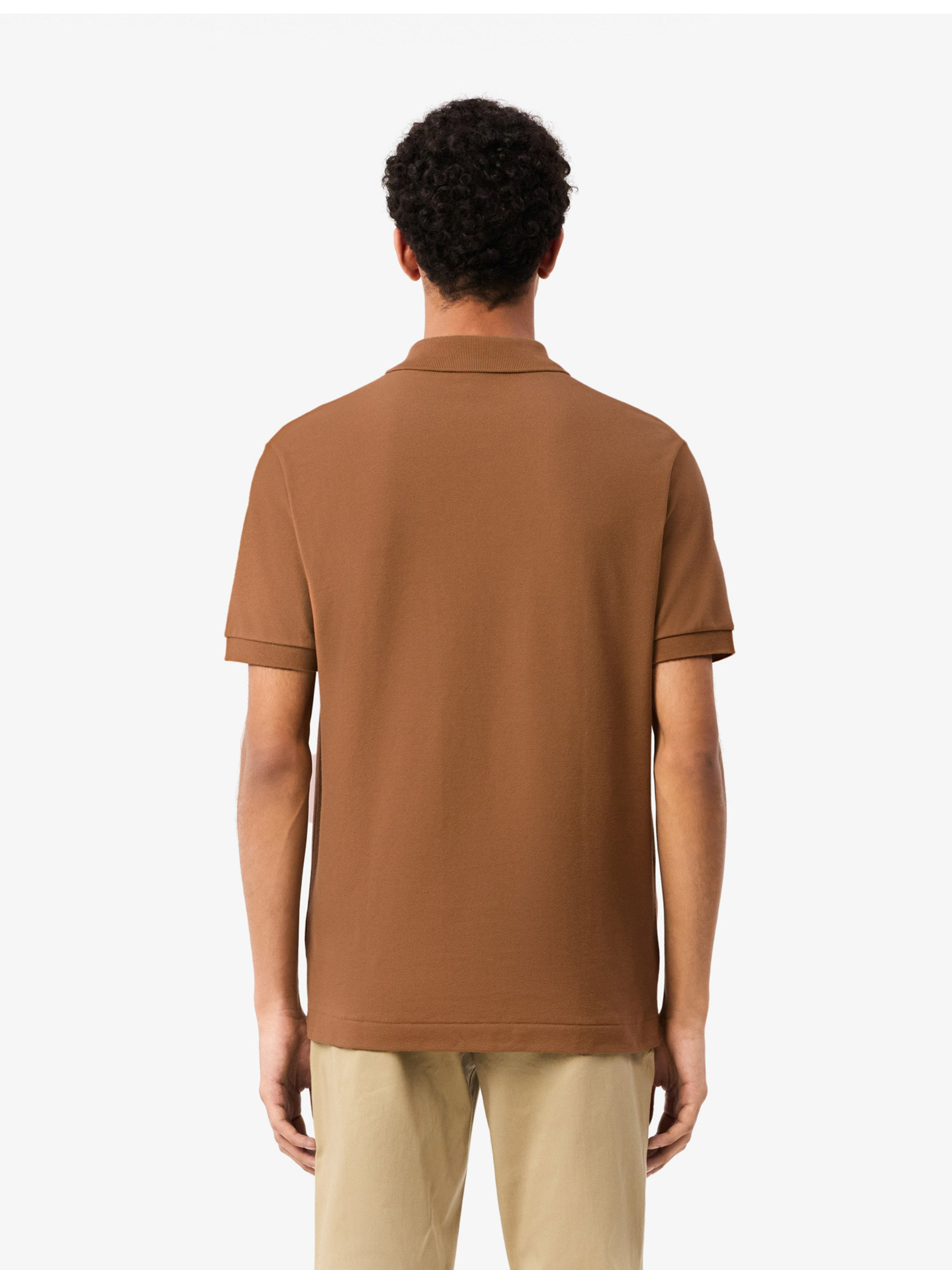 Футболка поло чоловіче Lacoste Original L.12.12 Brown L1212SIX L L1212SIX
