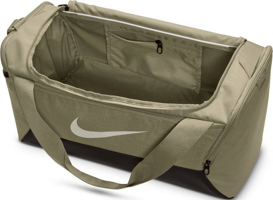 Сумка Nike NK BRSLA S DUFF - 9.5 41L бежевий, чорний Уні 51 x 28 х 28 см (DM3976-253) DM3976-253